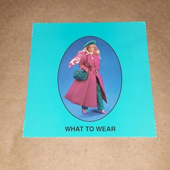 Vintage Barbie Card 1989 Barbie Just Us Girls Game Replacement Piece - Picture 2 of 6